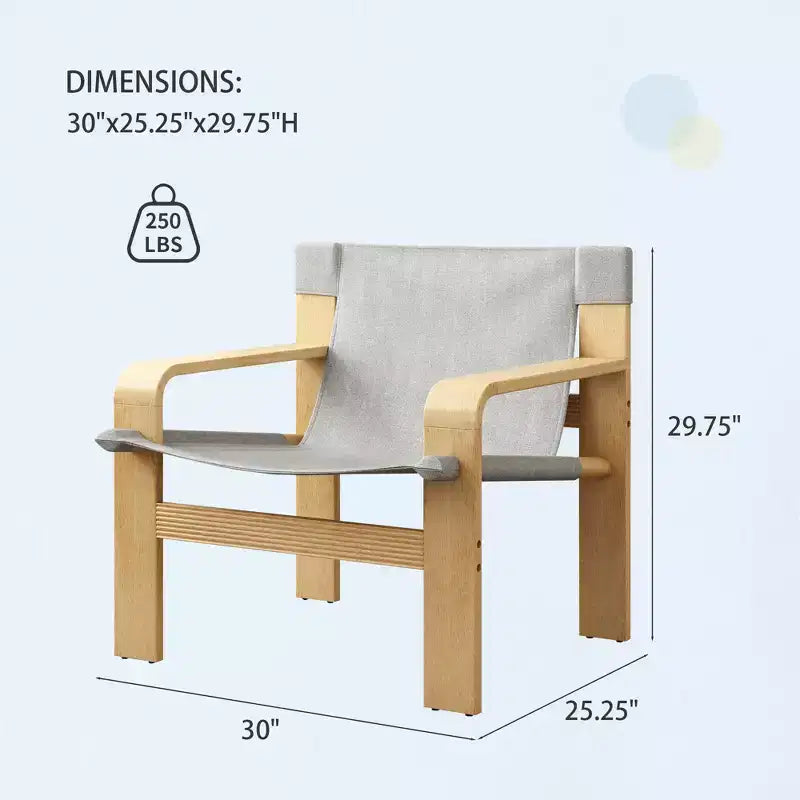 Fauteuil d'appoint Fauteuils de loisirs modernes avec structure en bois massif pour salon, chambre à coucher, balcon