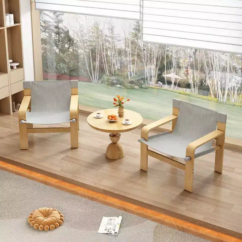 Fauteuil d'appoint Fauteuils de loisirs modernes avec structure en bois massif pour salon, chambre à coucher, balcon