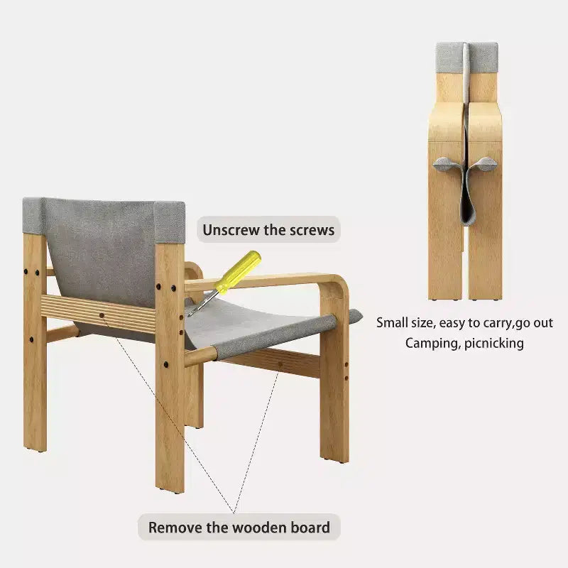Fauteuil d'appoint Fauteuils de loisirs modernes avec structure en bois massif pour salon, chambre à coucher, balcon