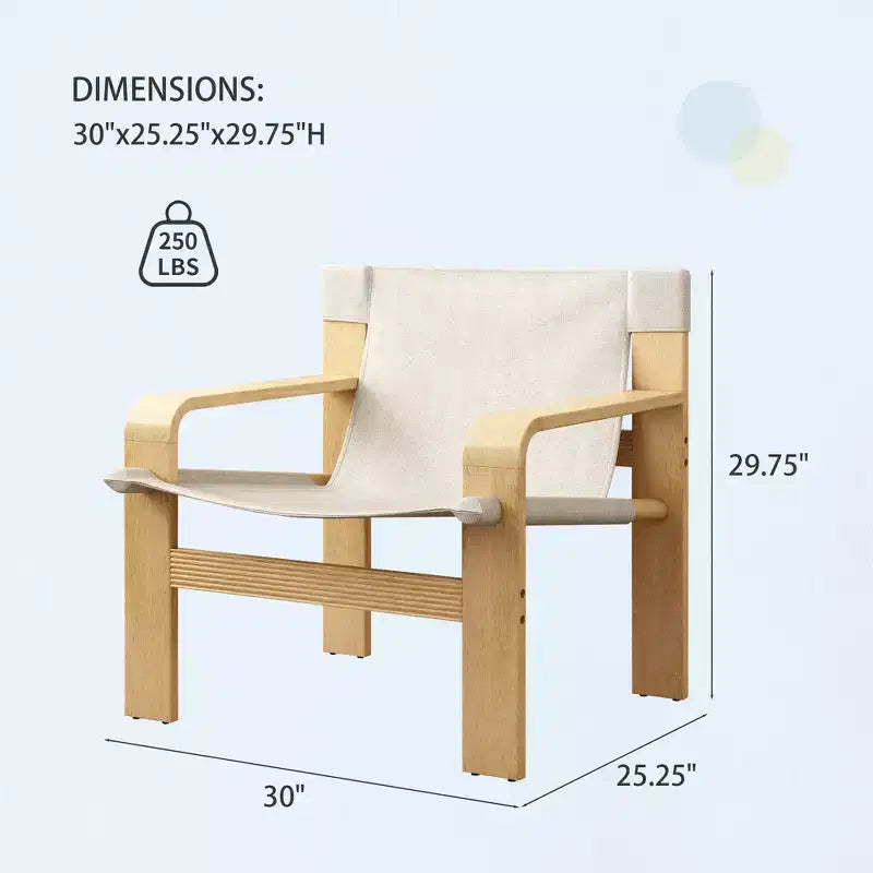 Fauteuil d'appoint Fauteuils de loisirs modernes avec structure en bois massif pour salon, chambre à coucher, balcon