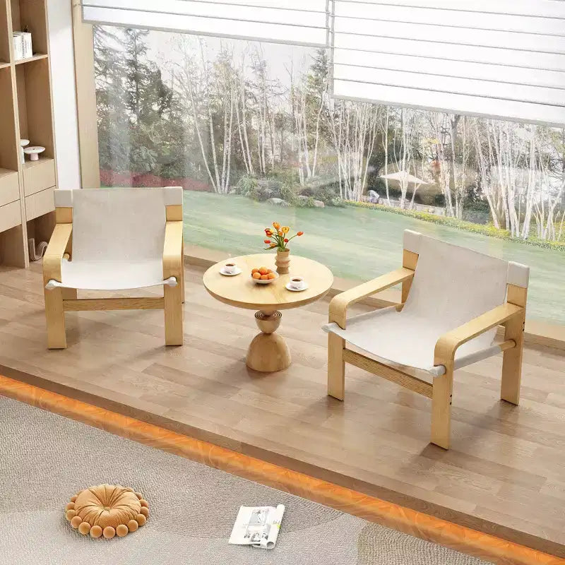 Fauteuil d'appoint Fauteuils de loisirs modernes avec structure en bois massif pour salon, chambre à coucher, balcon