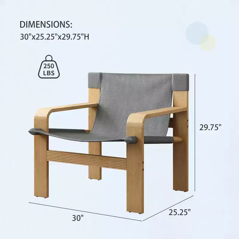 Fauteuil d'appoint Fauteuils de loisirs modernes avec structure en bois massif pour salon, chambre à coucher, balcon