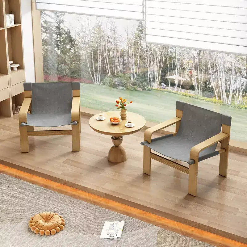 Fauteuil d'appoint Fauteuils de loisirs modernes avec structure en bois massif pour salon, chambre à coucher, balcon