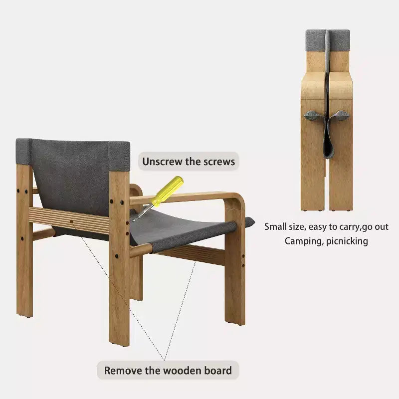 Fauteuil d'appoint Fauteuils de loisirs modernes avec structure en bois massif pour salon, chambre à coucher, balcon