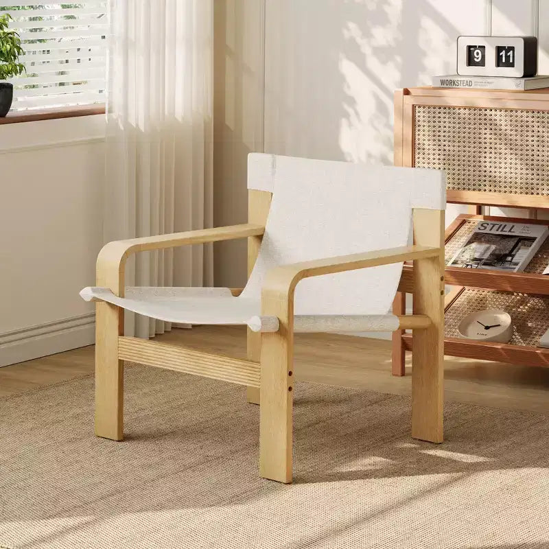 Fauteuil d'appoint Fauteuils de loisirs modernes avec structure en bois massif pour salon, chambre à coucher, balcon