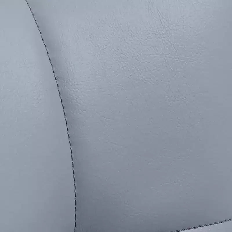 Lot de 2 chaises de salle à manger à dossier haut en cuir PU rembourrées, sans accoudoirs avec assise rembourrée, structure en fer et design ergonomique