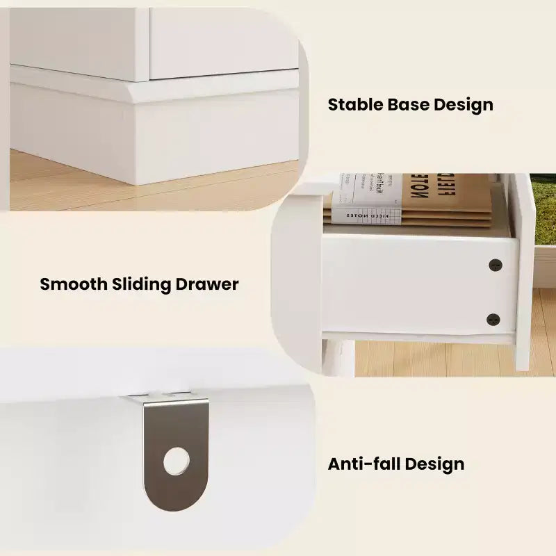 Commode à 8 tiroirs pour chambre à coucher, avec tiroirs profonds, grande commode double pour placard avec plateau large, commode horizontale en bois