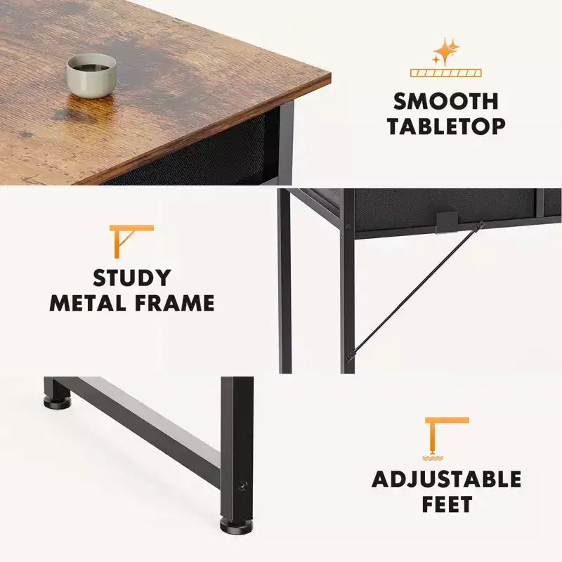 Bureau d'ordinateur industriel 32/48 pouces