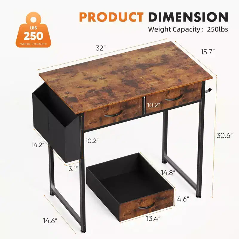 Bureau d'ordinateur industriel 32/48 pouces