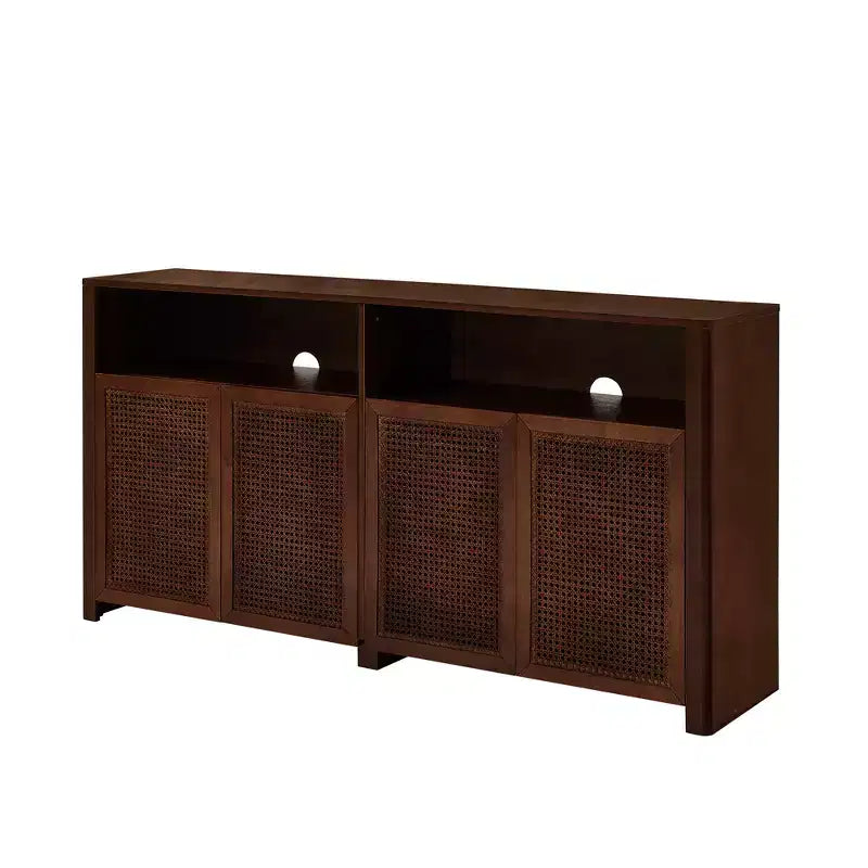 Buffet bas rustique de 160 cm de large avec rangement