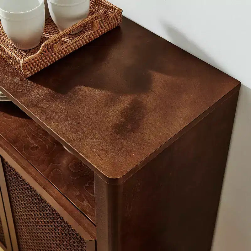Buffet bas rustique de 160 cm de large avec rangement