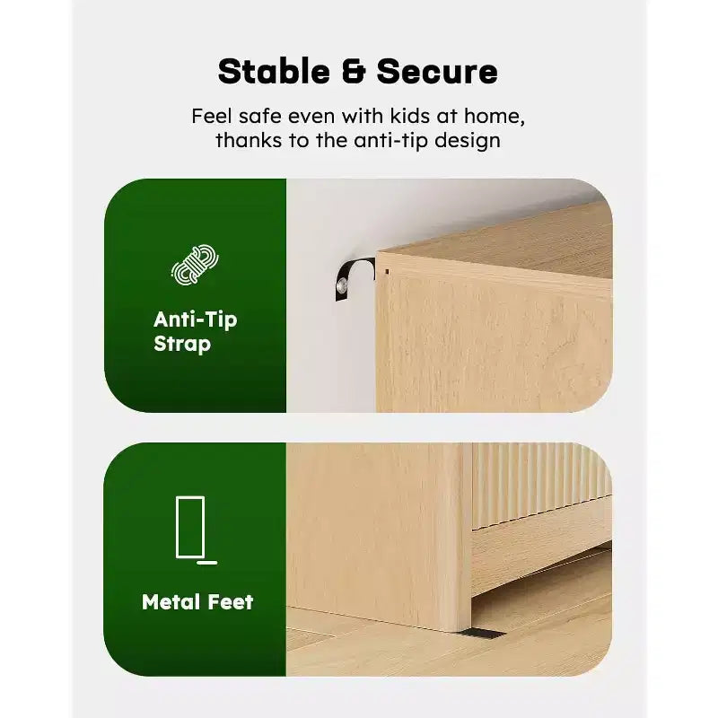 Meuble de rangement en bois à 7 tiroirs