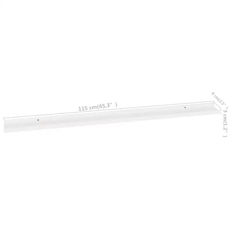 Étagère murale, lot de 2, MDF blanc