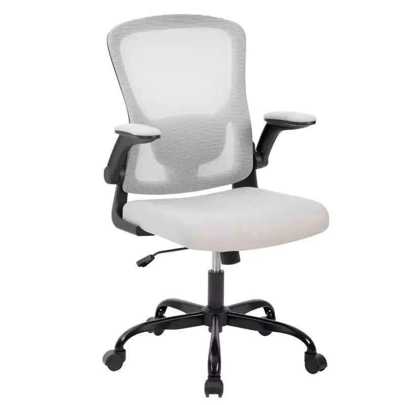 Chaise de bureau ergonomique, Chaise de bureau avec support lombaire réglable, accoudoirs relevables, chaise d'ordinateur en maille, chaise de bureau pivotante à roulettes pour gamer