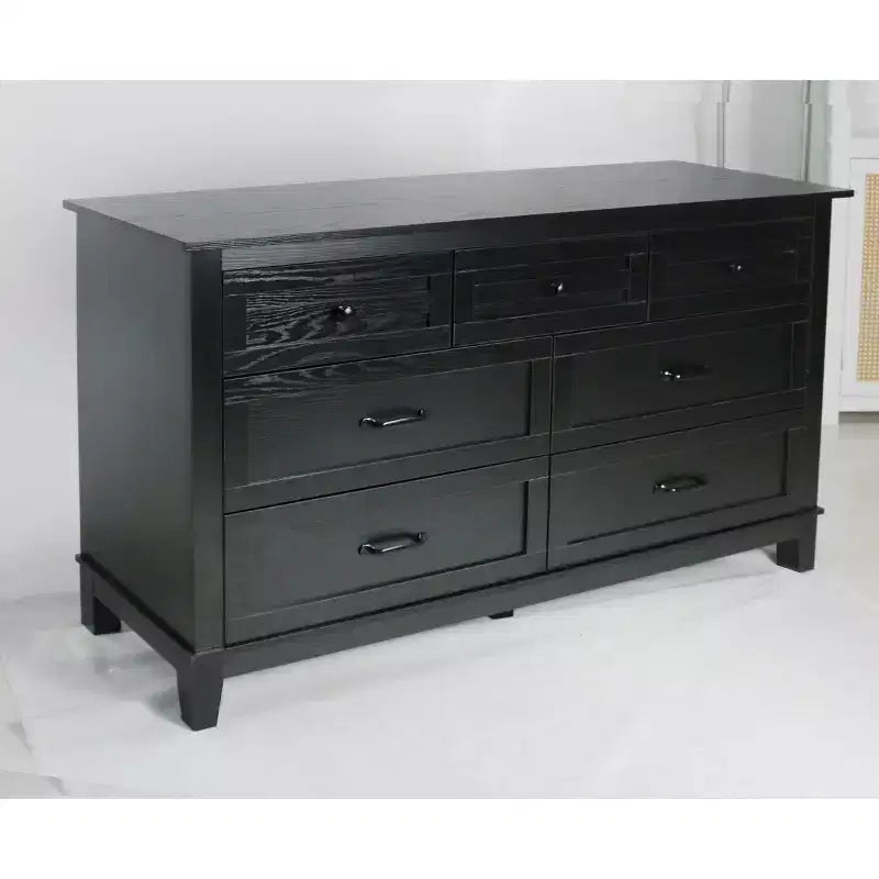 7 Dresser for Bedroom 54 in Wide Drawer Dresser with Storage Freestanding Wooden Closet Storage Chest