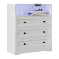 Small three-drawer dressing table wooden dressing table bedroom wardrobe/bedside table modern wooden drawer cabinet suitable for living room.