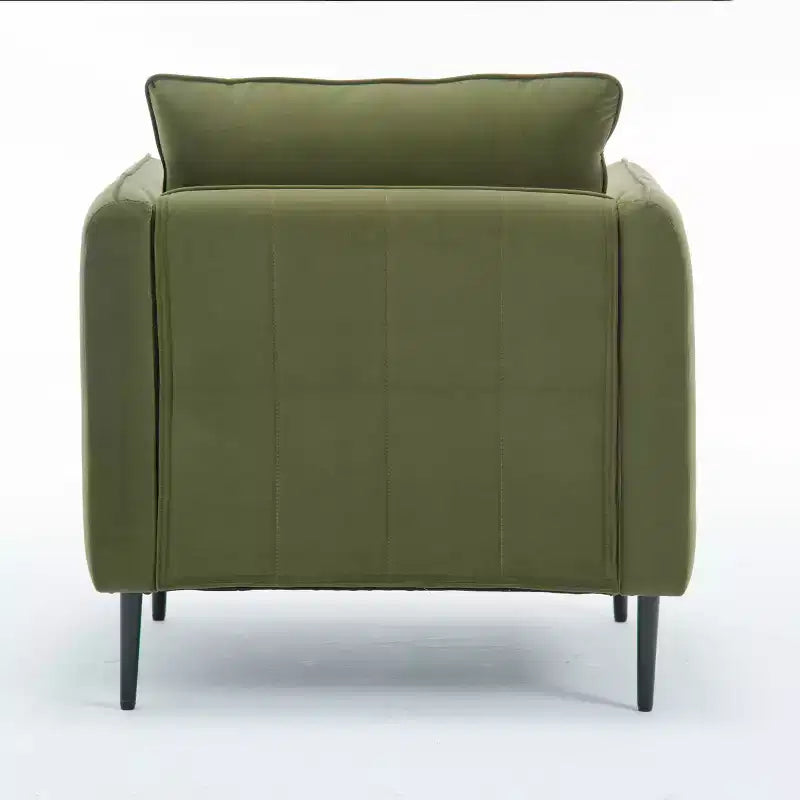 Fauteuil d'appoint moderne en velours