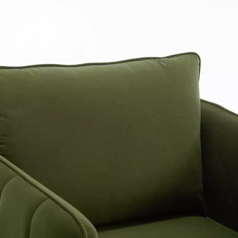 Fauteuil d'appoint moderne en velours