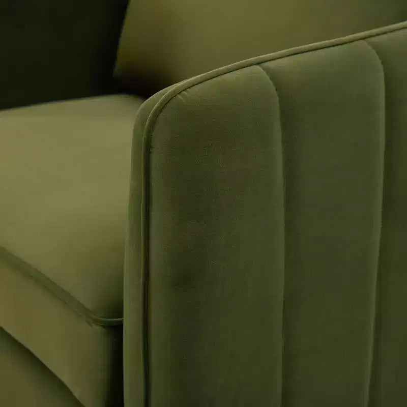 Fauteuil d'appoint moderne en velours