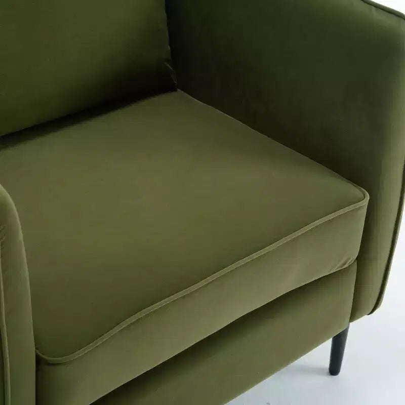 Fauteuil d'appoint moderne en velours