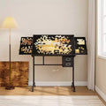 Okak Modern Adjustable Jigsaw Puzzle Drafting Table with Storage & Wheels Metal Board Drafting Desk for Adults & Teens