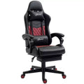 Racing Gaming Chair Diamond PU Leather Office Gamer Chair High Back Swivel Recliner with Footrest Lumbar Support Adjustable Height