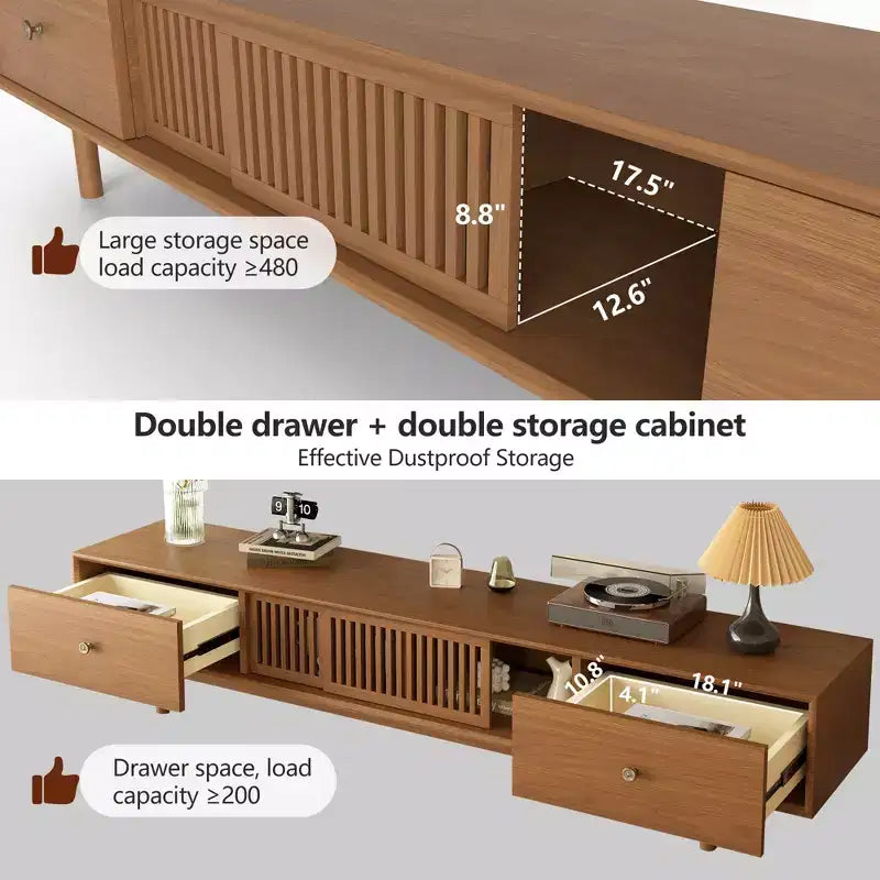 Meuble TV de 78,7 pouces pour téléviseurs