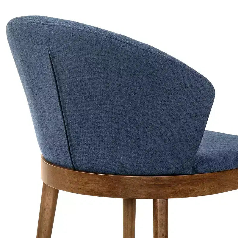 Lot de 2 chaises de salle à manger en tissu et bois